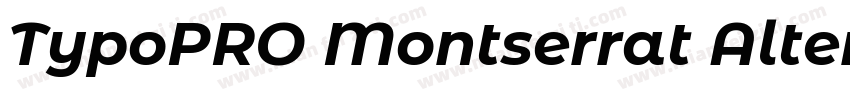 TypoPRO Montserrat Alternates Blac字体转换